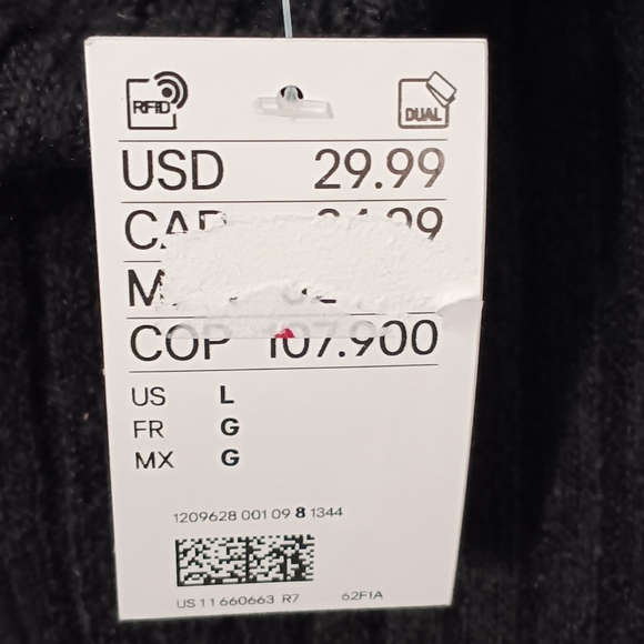 NWT TWIST -DETAIL RIB-KNIT DRESS Size L - Picture 10 of 10